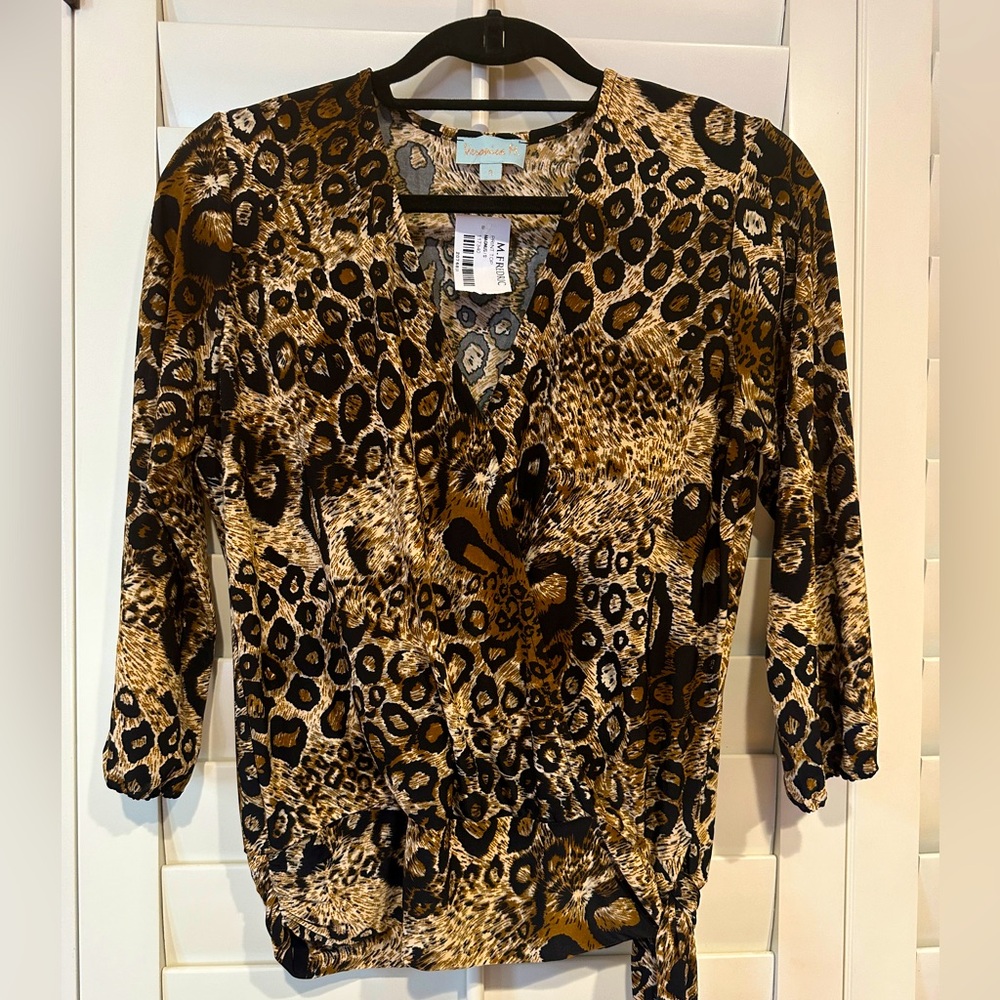 M. Fredric leopard print top